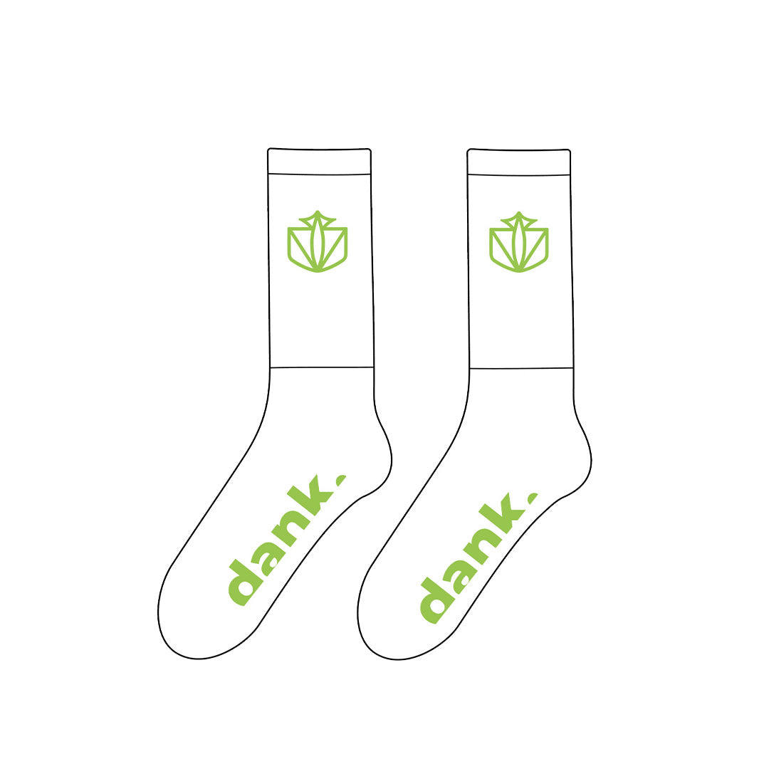 DANK SESH SOCKS WHITE