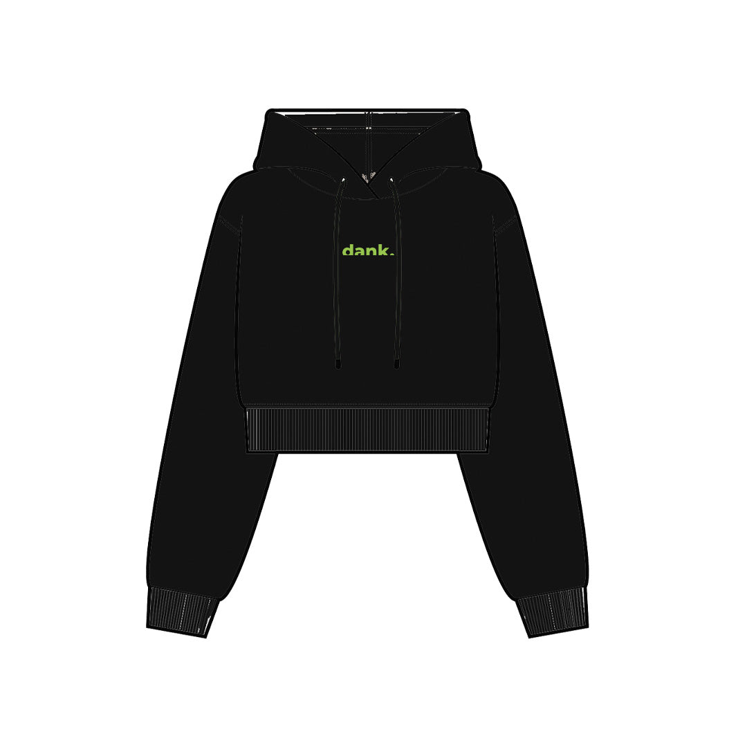 I DANK NY CROP TOP HOODIE