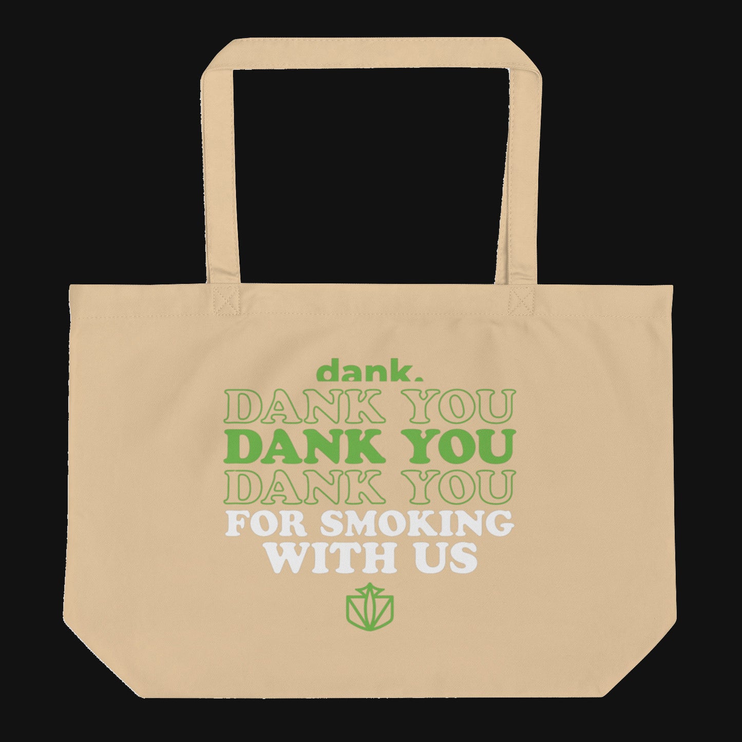 Large organic tote bag